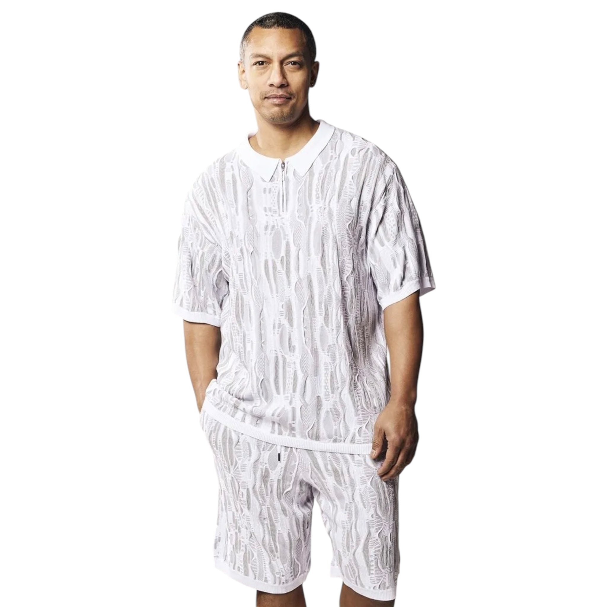 STACY ADAMS: Swirl Polo Short Set 91033